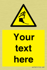 Custom warning kite flying near powerlines